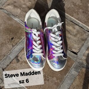 Steve Madden Holographic Sneakers